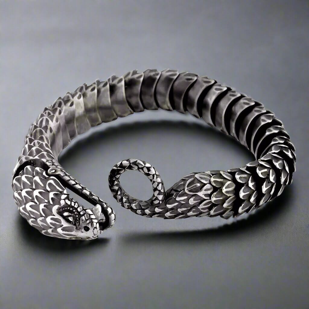 DRACONIS - 14mm Pure Titanium Steel Bracelet, Bracelet with hook buckle for Men & Boy (8inch) - THE MEN THING