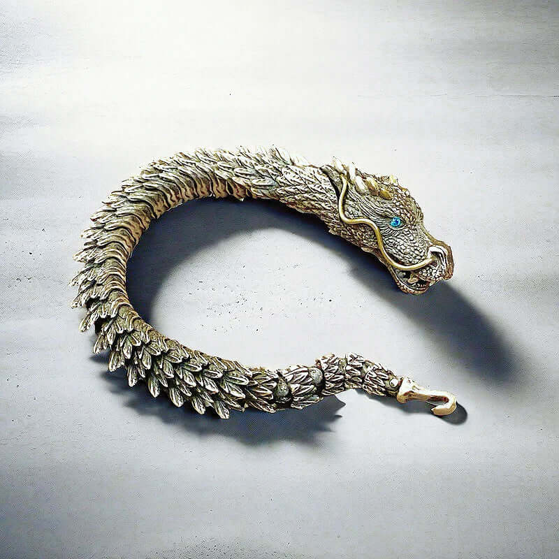 DRAGON GOT -- "12"mm Pure Copper Bracelet with Hook Buckle for Men & Boys ("9" inch) - THE MEN THING