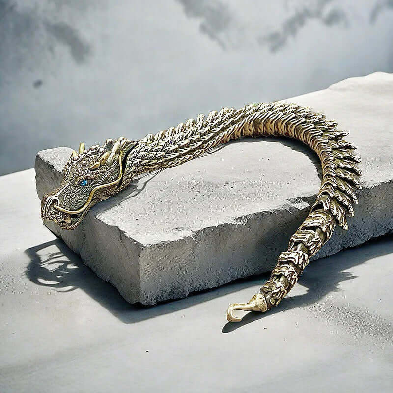DRAGON GOT -- "12"mm Pure Copper Bracelet with Hook Buckle for Men & Boys ("9" inch) - THE MEN THING