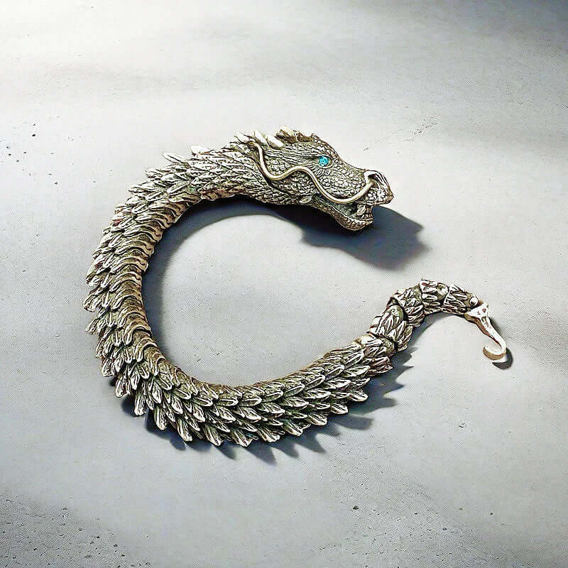 DRAGON GOT -- "12"mm Pure Copper Bracelet with Hook Buckle for Men & Boys ("9" inch) - THE MEN THING
