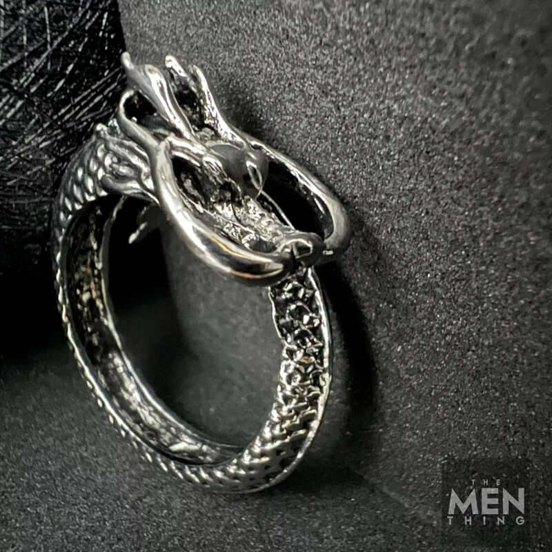 DRAGON-SPIRAL - Alloy Adjustable Vintage Ring for Men & Boys — Rings for Men | THE MEN THING