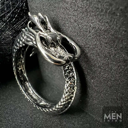 DRAGON-SPIRAL - Alloy Adjustable Vintage Ring for Men & Boys — Rings for Men | THE MEN THING