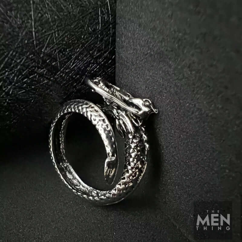 DRAGON-SPIRAL - Alloy Adjustable Vintage Ring for Men & Boys — Rings for Men | THE MEN THING