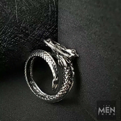 DRAGON-SPIRAL - Alloy Adjustable Vintage Ring for Men & Boys — Rings for Men | THE MEN THING