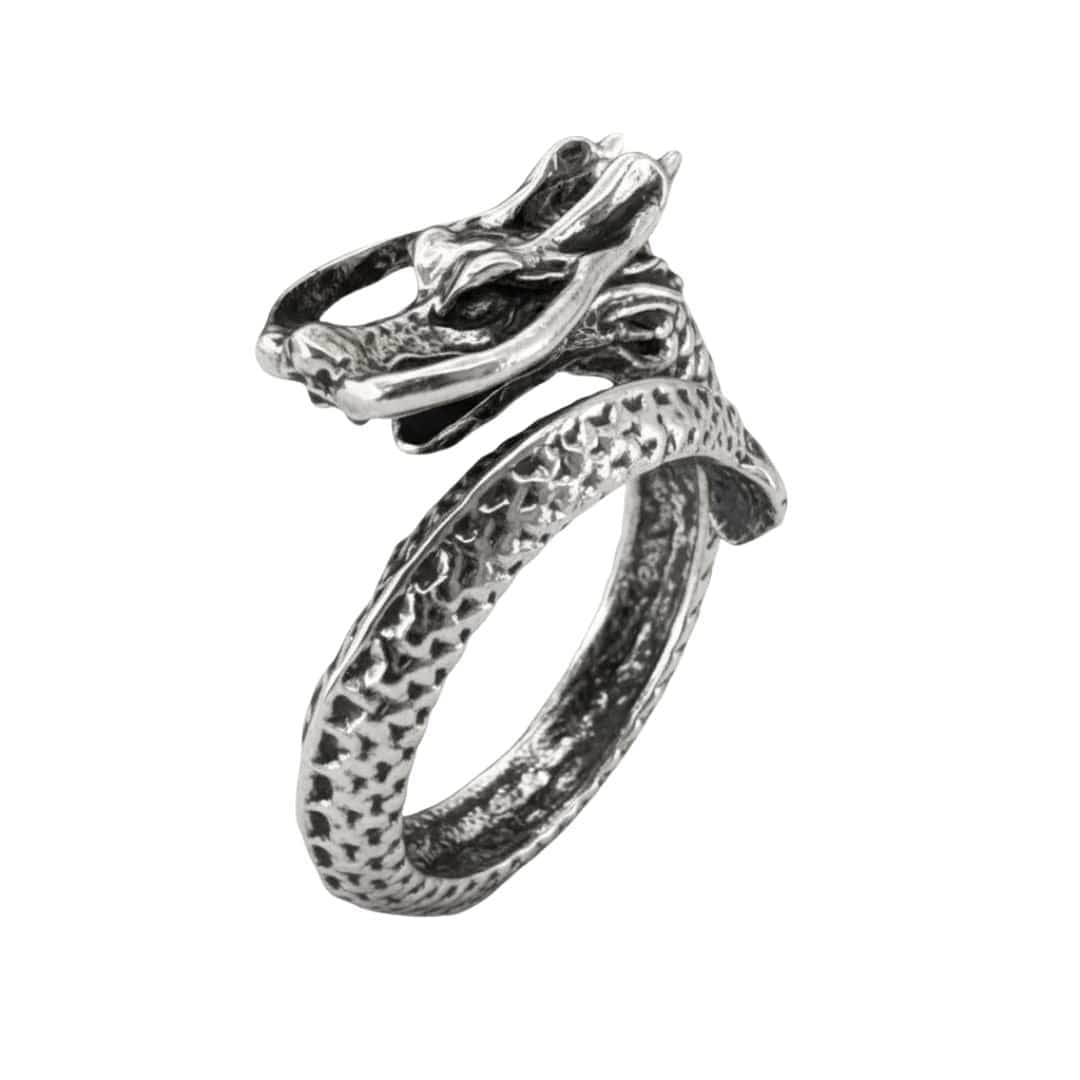 DRAGON-SPIRAL - Alloy Adjustable Vintage Ring for Men & Boys — Rings for Men | THE MEN THING