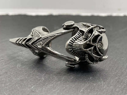 DRAGOWAR - Gothic Dragon Head Adjustable Knuckle Joint Full Finger Ring for Men & Boys - THE MEN THING