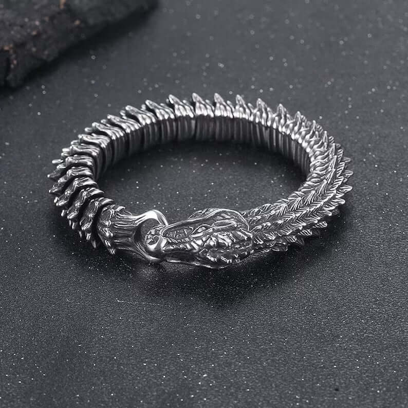 DRAKE - 14mm Pure Titanium Steel Bracelet, Bracelet with hook buckle for Men & Boy (8inch) - THE MEN THING