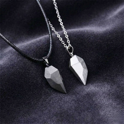 DUAL TONE SPLIT HEART - Pure Titanium Steel Pendant with 24inch Chain for Men & Boys - THE MEN THING