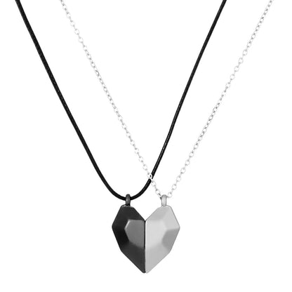 DUAL TONE SPLIT HEART - Pure Titanium Steel Pendant with 24inch Chain for Men & Boys - THE MEN THING