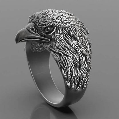 EAGLE HEAD - Titanium Steel Ring for Men - THE MEN THING