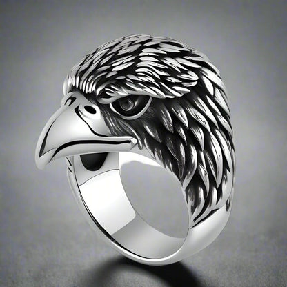 EAGLE HEAD - Titanium Steel Ring for Men - THE MEN THING