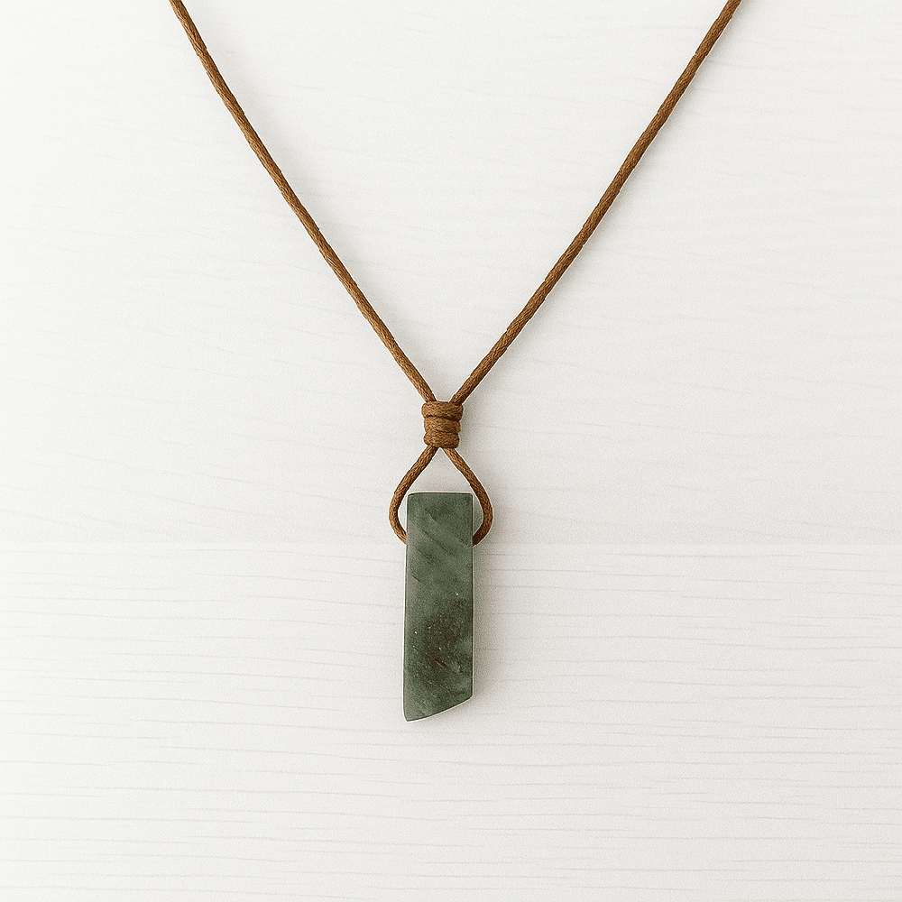 ELARIC LABRADORITE - Natural Crystal Unshaped Pendant with Adjustable Rope Chain for Men and Boys - THE MEN THING