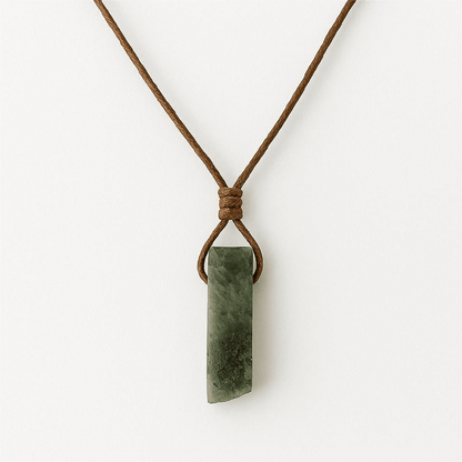 ELARIC LABRADORITE - Natural Crystal Unshaped Pendant with Adjustable Rope Chain for Men and Boys - THE MEN THING