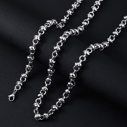 ELARION - 8mm Chain Pure Stainless Steel 23inch for Men & Boys - THE MEN THING