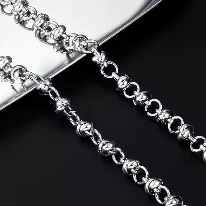 ELARION - 8mm Chain Pure Stainless Steel 23inch for Men & Boys - THE MEN THING