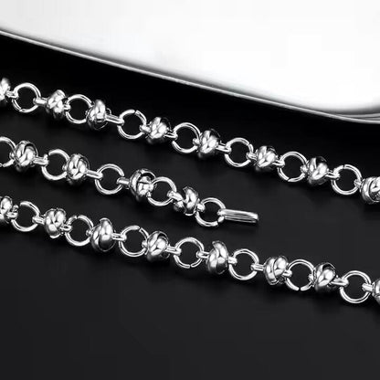 ELARION - 8mm Chain Pure Stainless Steel 23inch for Men & Boys - THE MEN THING