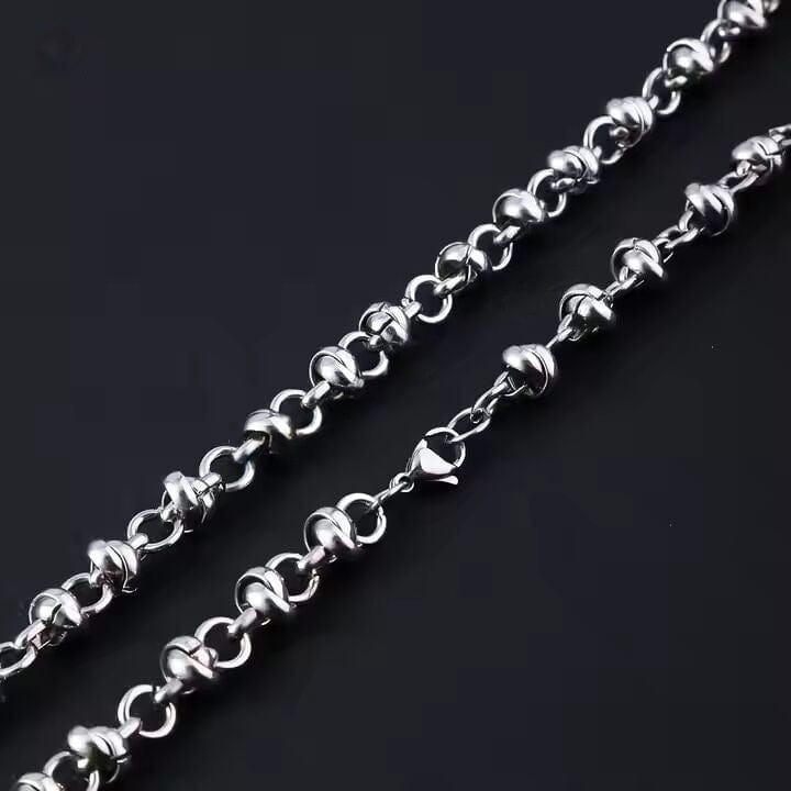 ELARION - 8mm Chain Pure Stainless Steel 23inch for Men & Boys - THE MEN THING