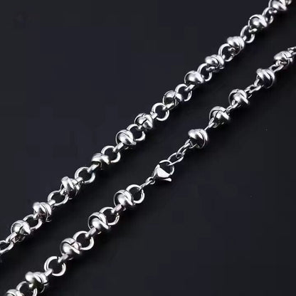 ELARION - 8mm Chain Pure Stainless Steel 23inch for Men & Boys - THE MEN THING