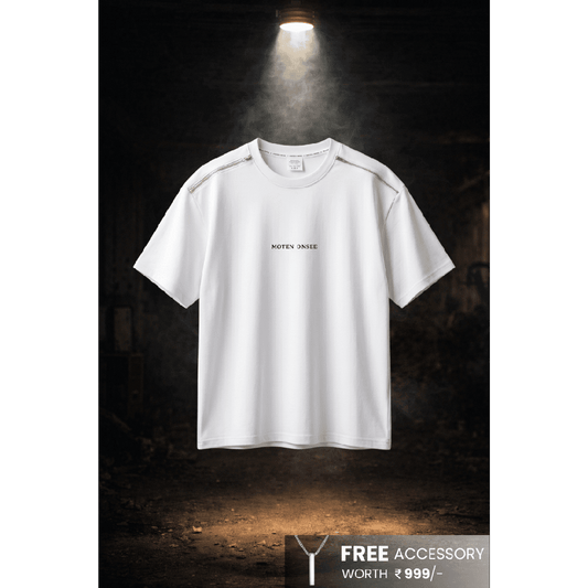 ELVORIX CORE Oversized T-Shirt - White - THE MEN THING