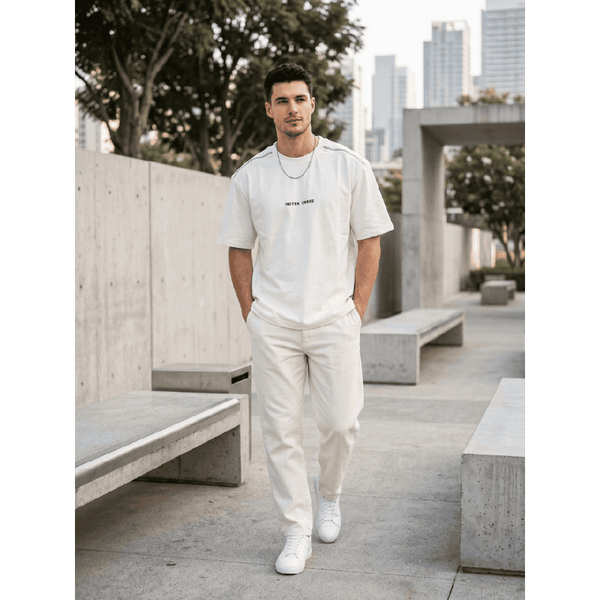 ELVORIX CORE Oversized T-Shirt - White