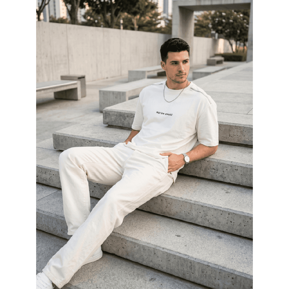 ELVORIX CORE Oversized T-Shirt - White — T-Shirt for Men | THE MEN THING