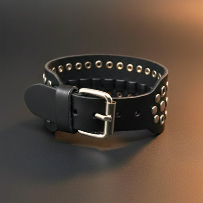 EMBER LOOP - 38mm Genuine Leather Adjustable Bracelet for Men & Boys (9.5 inch) - THE MEN THING