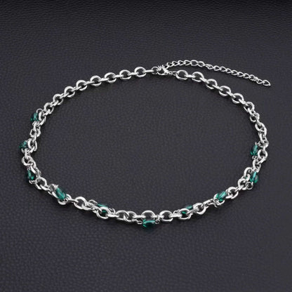 EMERALD BEAD - Titanium Steel Pendant with 20 to 22inch Adjustable Chain for Men & Boys - THE MEN THING