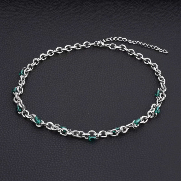 EMERALD BEAD - Titanium Steel Pendant with 20 to 22inch Adjustable Chain for Men & Boys