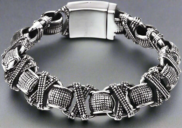 ENIGMA - 15mm Pure Titanium Steel Bracelet for Men & Boy (8inch)