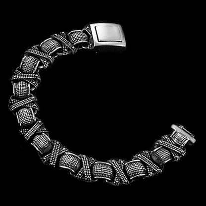 ENIGMA - 15mm Pure Titanium Steel Bracelet for Men & Boy (8inch) - THE MEN THING