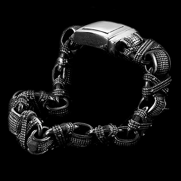 ENIGMA - 15mm Pure Titanium Steel Bracelet for Men & Boy (8inch) - THE MEN THING