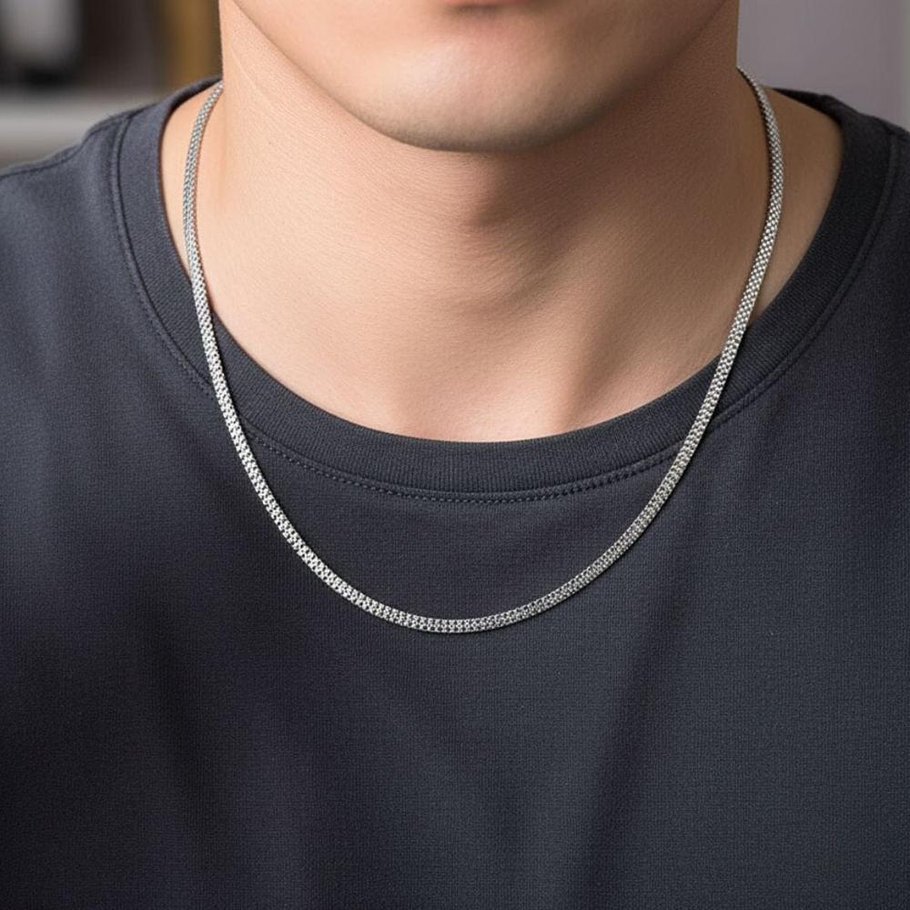 ERIX - 4mm Chain Pure Stainless Steel 19inch for Men & Boys - THE MEN THING