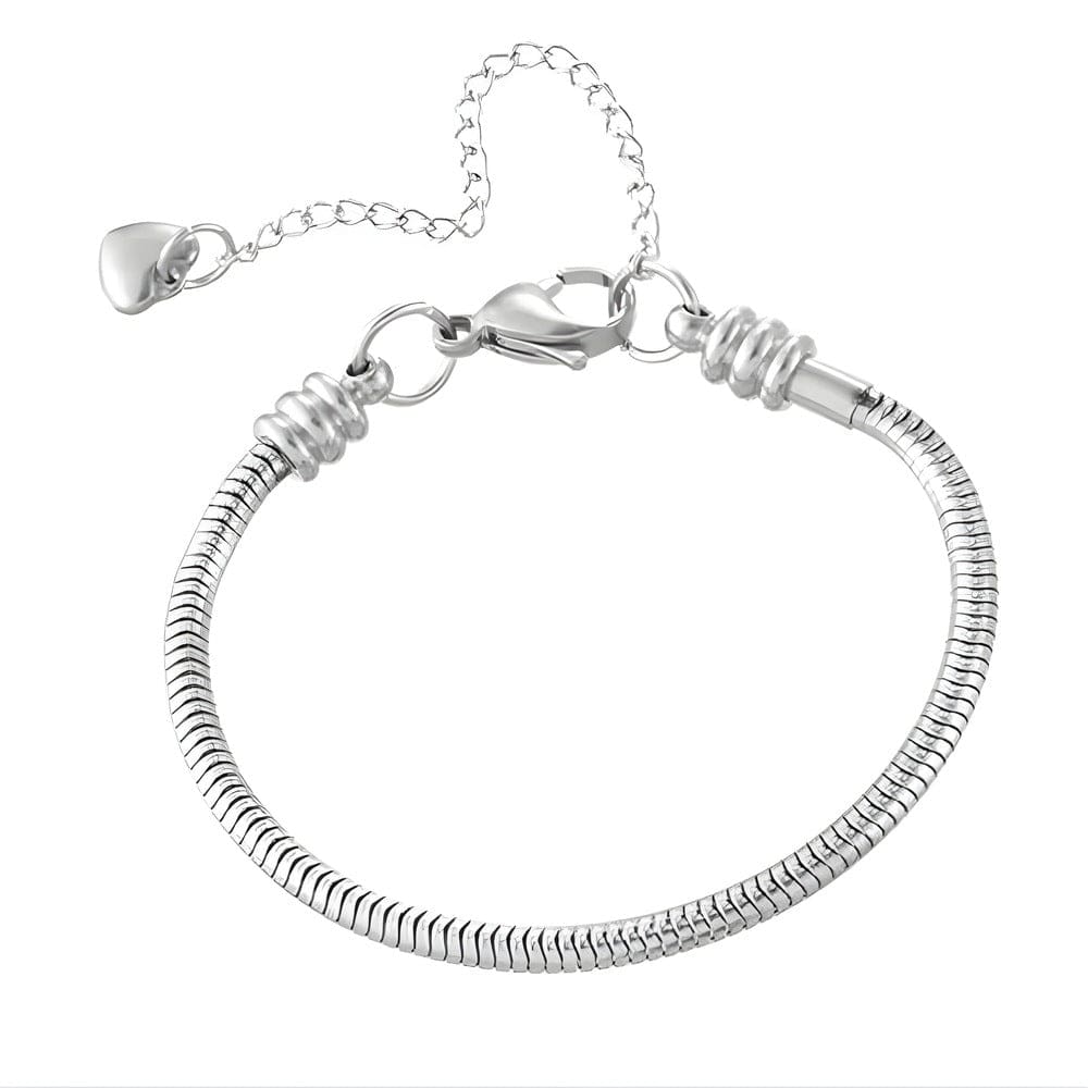 ETERNA HEART - 3mm Pure Stainless Steel Adjustable Bracelet for Men & Boys - THE MEN THING