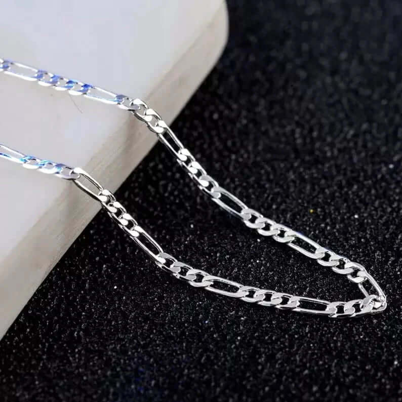 FIGARO ITALIAN STYLE CHAIN - 7.2mm Pure Stainless Steel - 24inch for Men & Boys - THE MEN THING