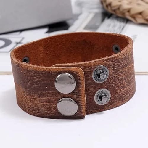 FIRESTORM PHOENIX BAND - Red Copper Genuine Braided Leather Bracelet Set for Men & Boys (8 inch) - THE MEN THING
