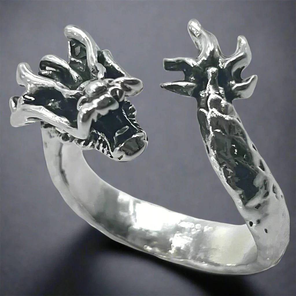 FIRY DRAGON - Alloy Adjustable Vintage Ring, American trending Style for Men & Boys — Rings for Men | THE MEN THING