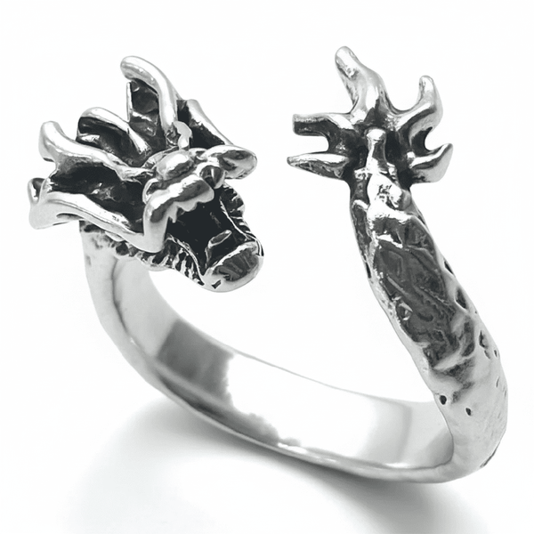FIRY DRAGON - Alloy Adjustable Vintage Ring, American trending Style for Men & Boys