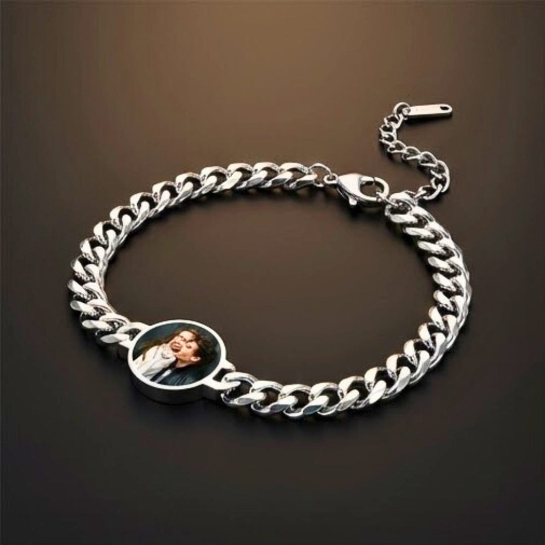 FOREVER MEMORY – Pure Titanium Steel 7–10 Inch Adjustable Bracelet for Men & Boys | Steel & Golden - THE MEN THING