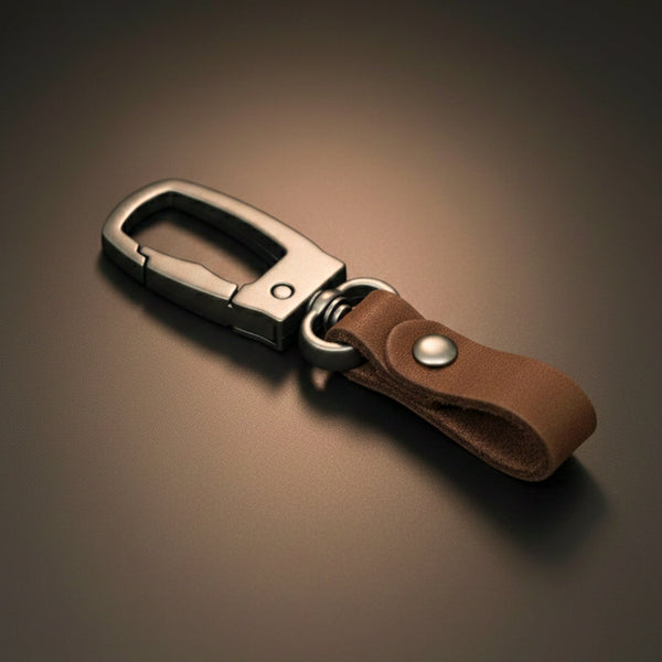 FORGECLIP DARK BROWN - Stainless Steel Keychain for Men & Boy