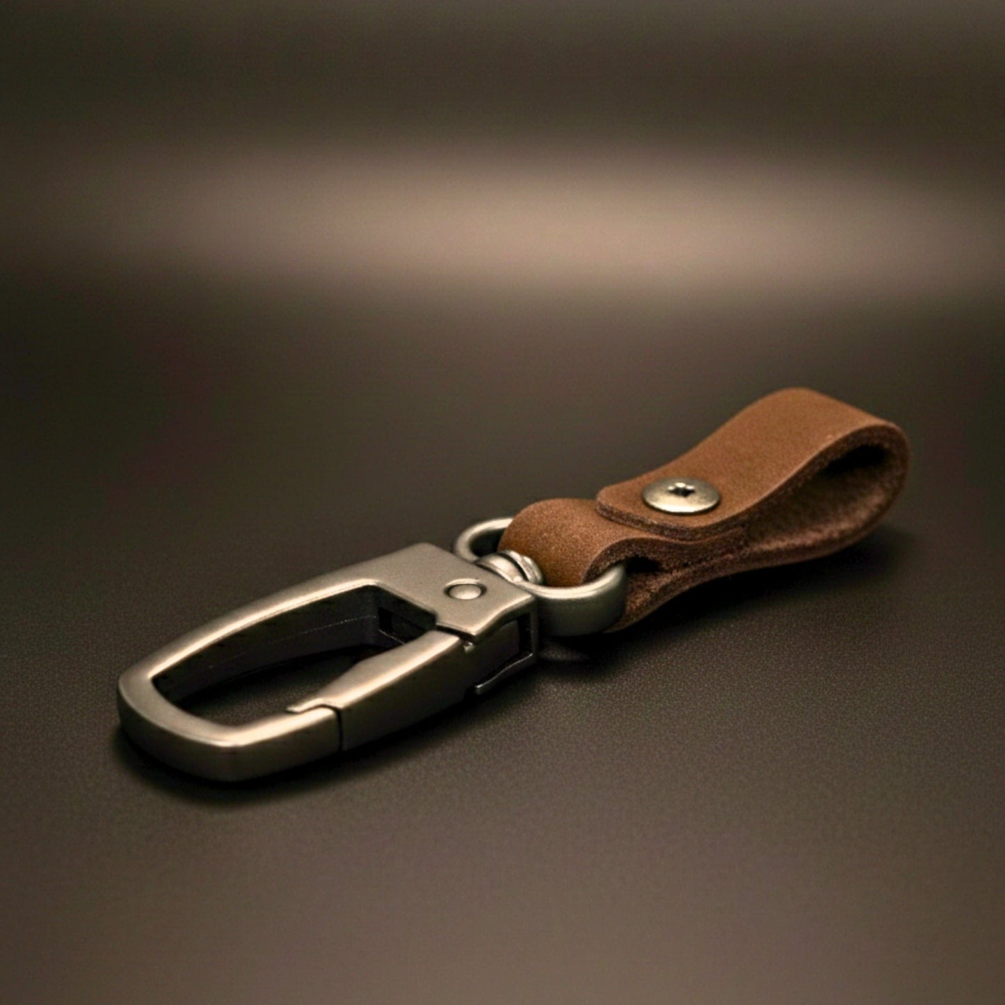FORGECLIP DARK BROWN - Stainless Steel Keychain for Men & Boy - THE MEN THING