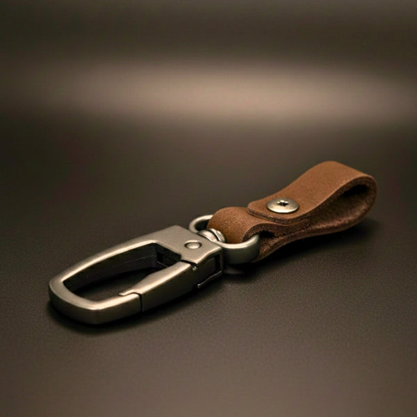 FORGECLIP DARK BROWN - Stainless Steel Keychain for Men & Boy