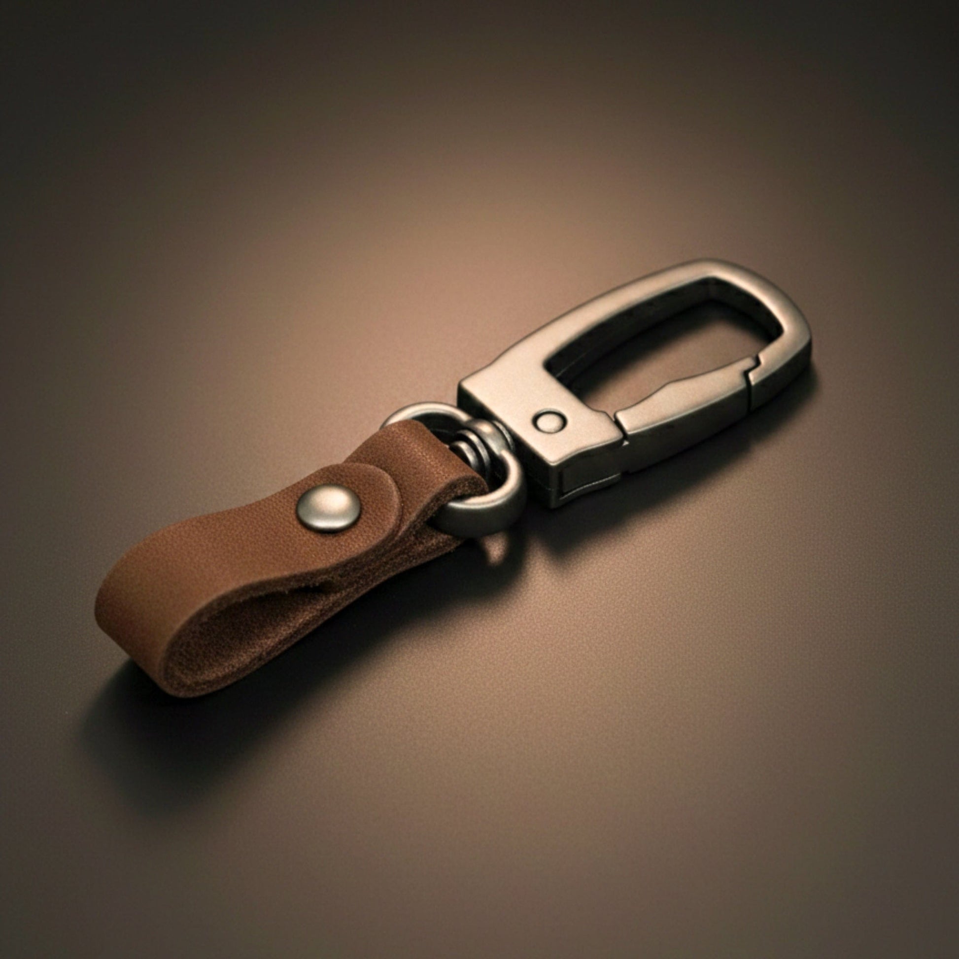 FORGECLIP DARK BROWN - Stainless Steel Keychain for Men & Boy - THE MEN THING