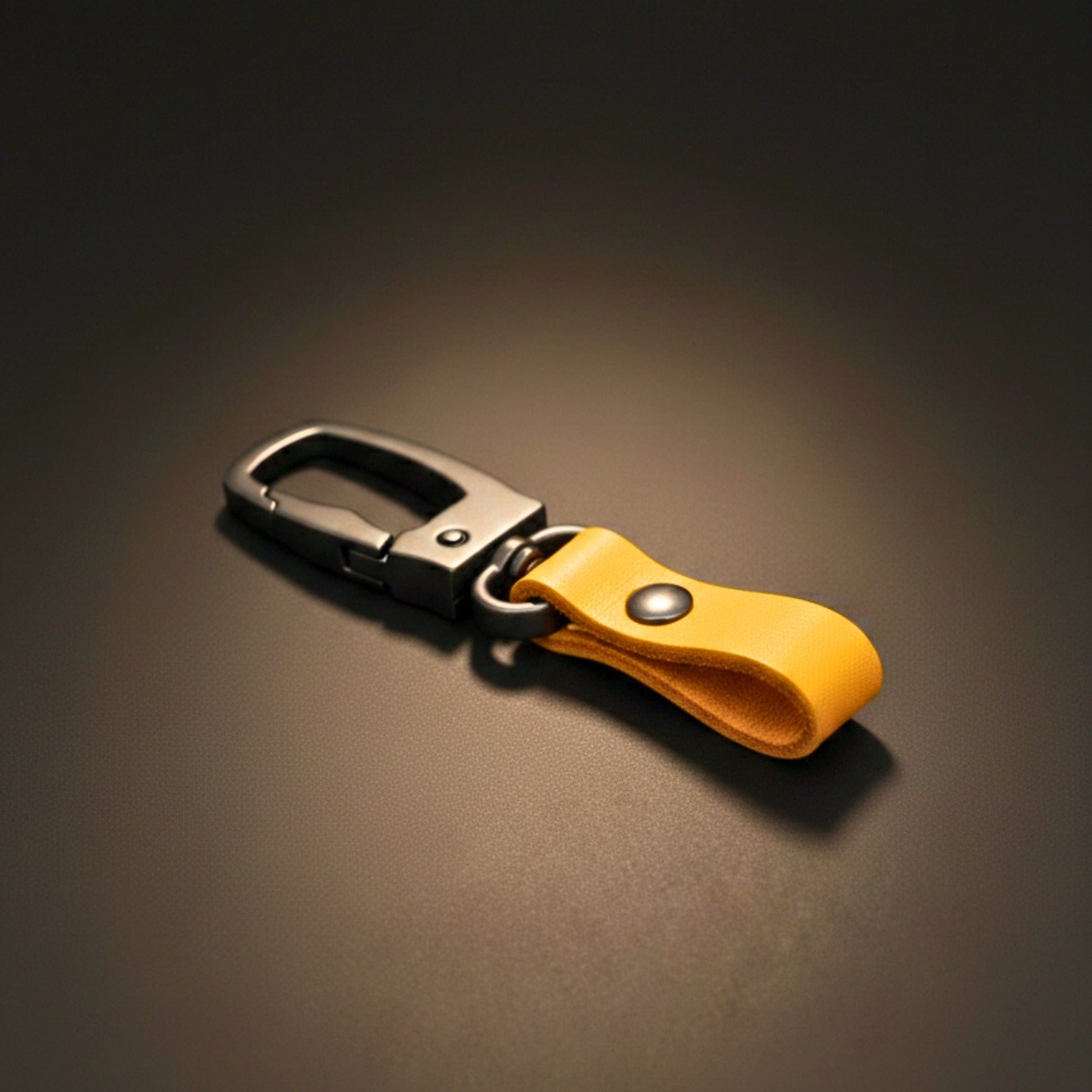 FORGECLIP MUSTARD YELLOW - Stainless Steel Keychain for Men & Boy - THE MEN THING