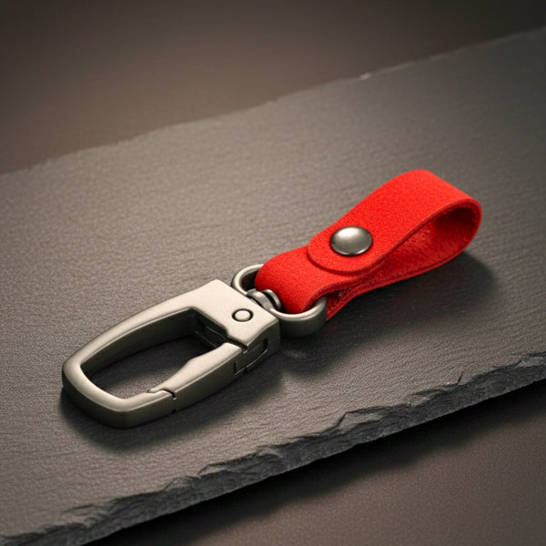 FORGECLIP RED - Stainless Steel Keychain for Men & Boy