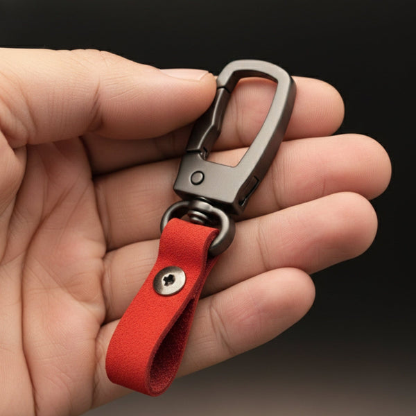 FORGECLIP RED - Stainless Steel Keychain for Men & Boy