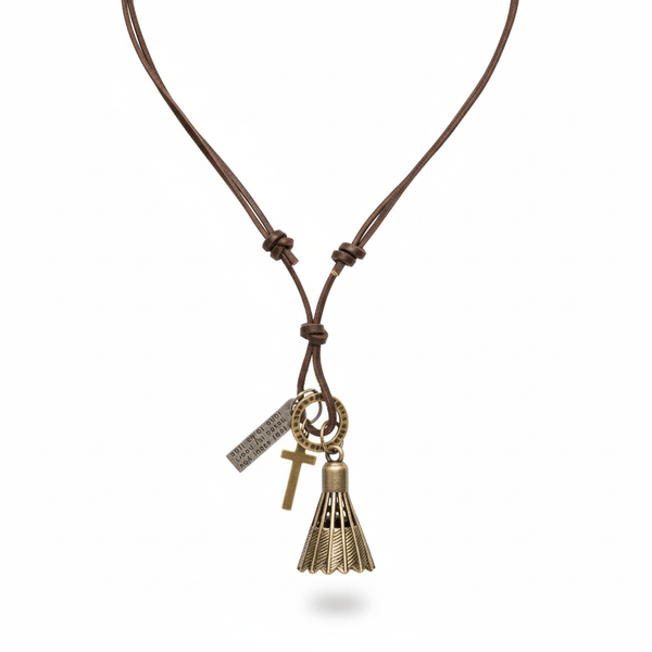 FREEDOM SHUTTLE  – 1.5-Inch Pure Stainless Steel Pendant with  Adjustable Leather Rope for Men & Boys