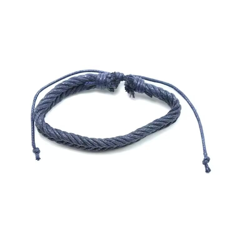 FROSTBORN CUFF - 3 Pcs Genuine Braided Leather Bracelet Set for Men & Boys (8 inch) - THE MEN THING