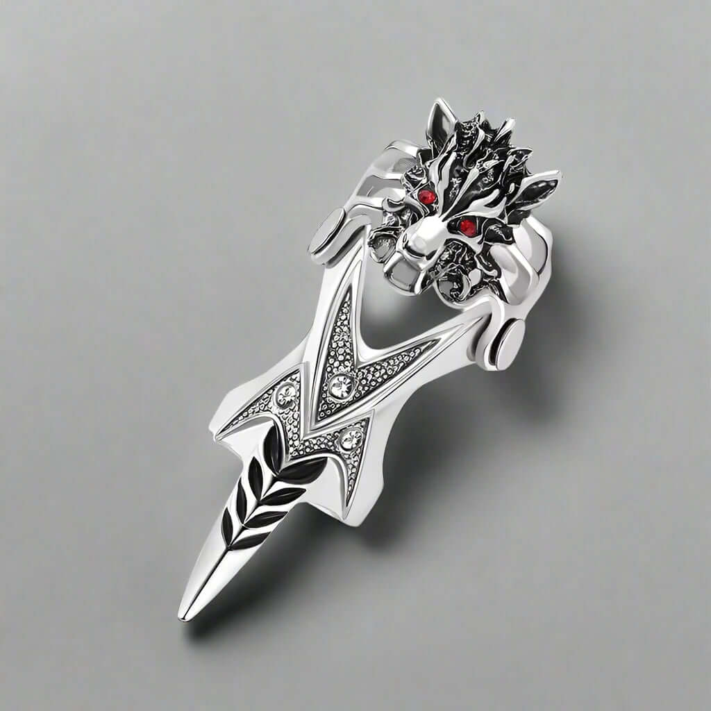 FURIOUS-REDEYE - Gothic Wolf Knuckle Joint Full Finger Ring for Men & Boys - THE MEN THING