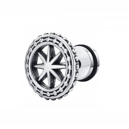 GALAXOR - 6mm Pure Titanium Steel Hoop Earrings for Men & Boys (2pcs) - THE MEN THING
