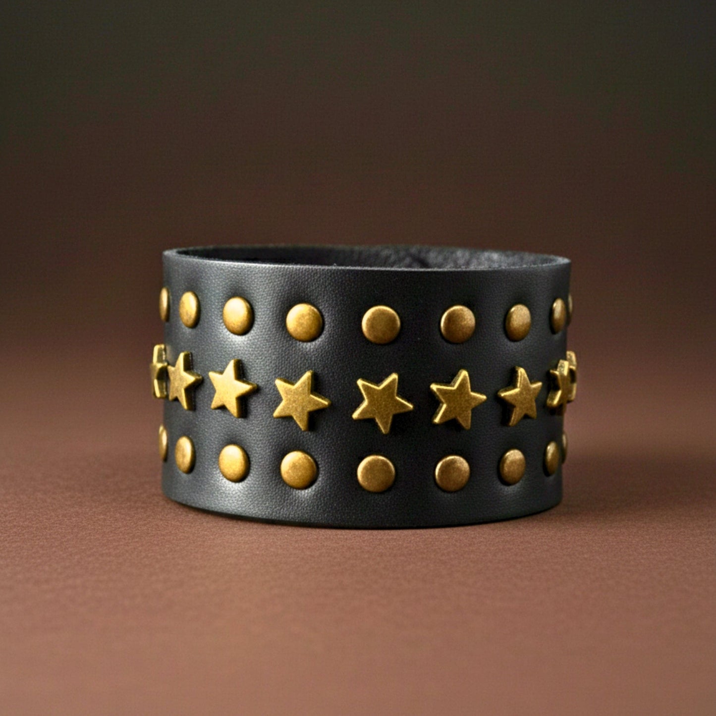 GALAXY STAR - 40mm Genuine Leather Adjustable Bracelet for Men & Boys (8-9 inch) - THE MEN THING